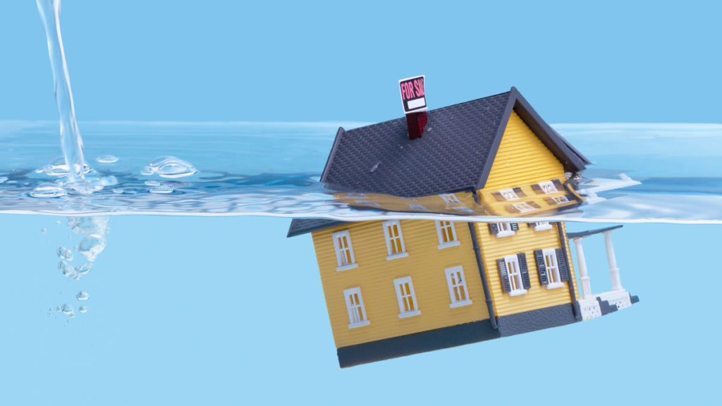 house under water
